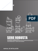 Manual Bomba Sumergible Robusta - Serie