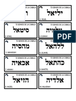 Etiquetas Pendulo Hebreo 72 Genios Cabala