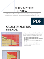 Quality Matrix Excercise