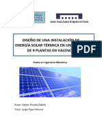 Parada - Diseño de Una Instalación de Energía Solar Térmica para Un Edificio de 9 Plantas en Vale...