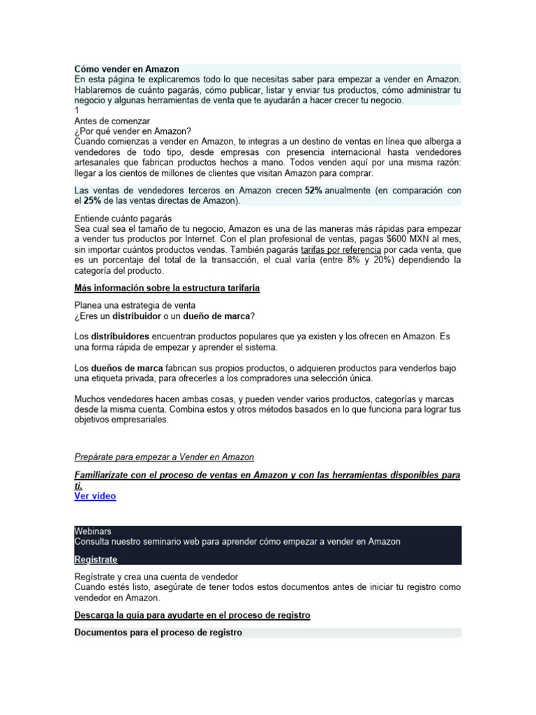 Guía para Vender en Amazon México | PDF | Negocios