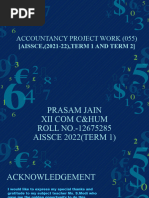 PRASAM JAIN Accounts Project