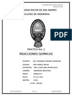 Practica 2 Reacciones Quimicas 2015