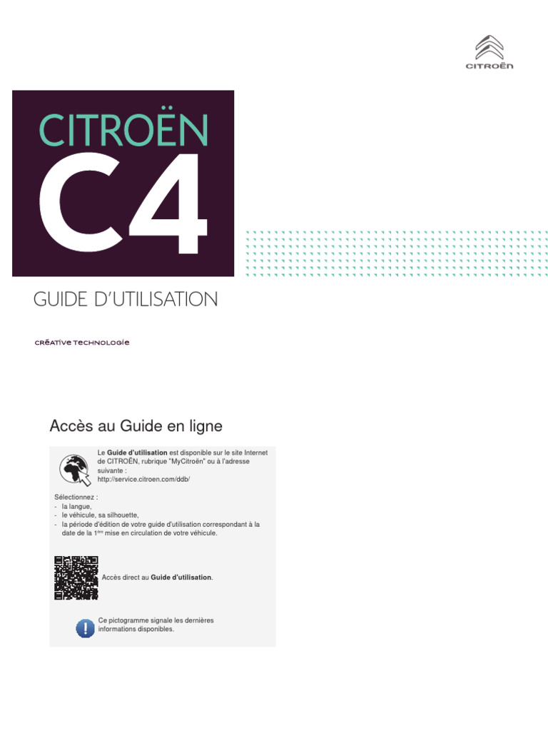 Notice c4 PDF Frein Allumage — free download