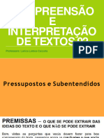 Compreensão e Interpretação de Texto - Parte 01