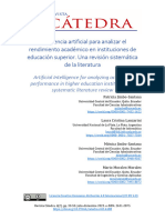 Inteligencia Artificial para Analizar El Rendimiento Académico en Instituciones de Educación Superior.