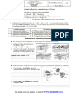 Récupération Des Connaissances: Contrôle N°1 Semestre I