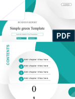 Green Simple Business PowerPoint Templates