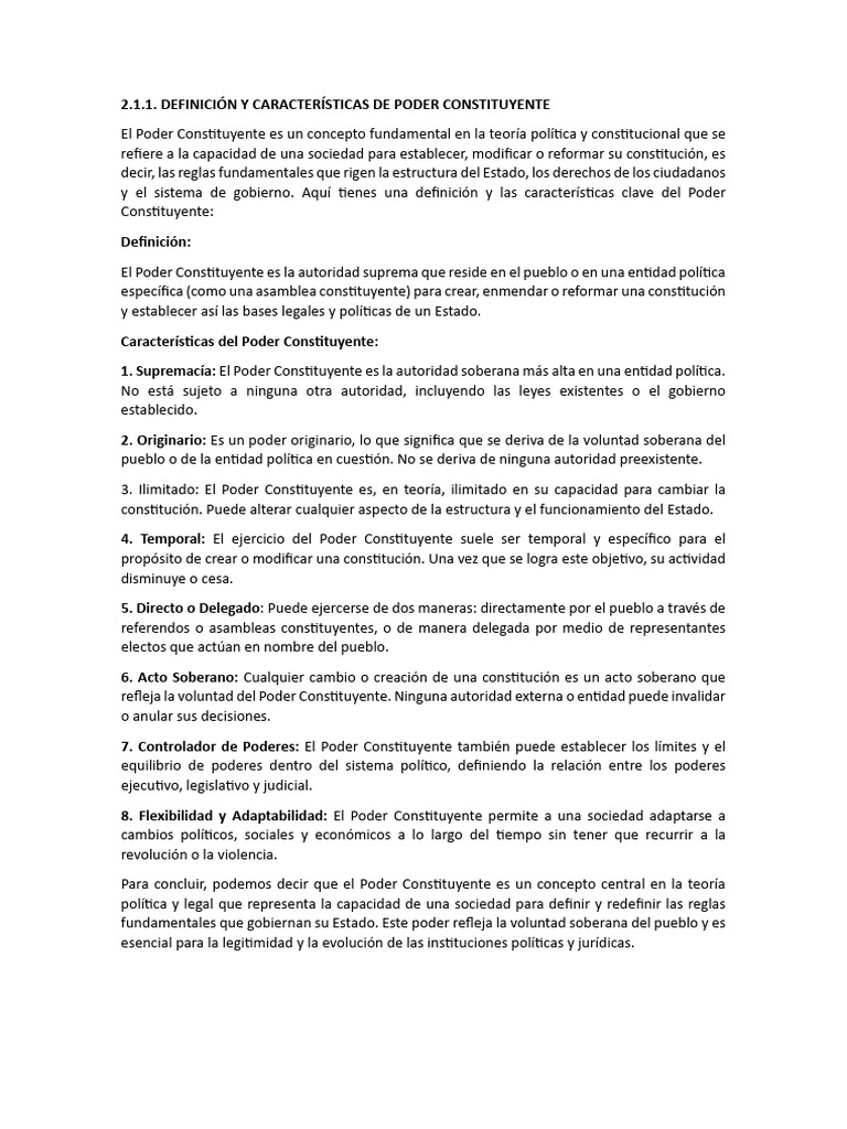 El Poder Constituyente | PDF | Estado (política) | Soberanía