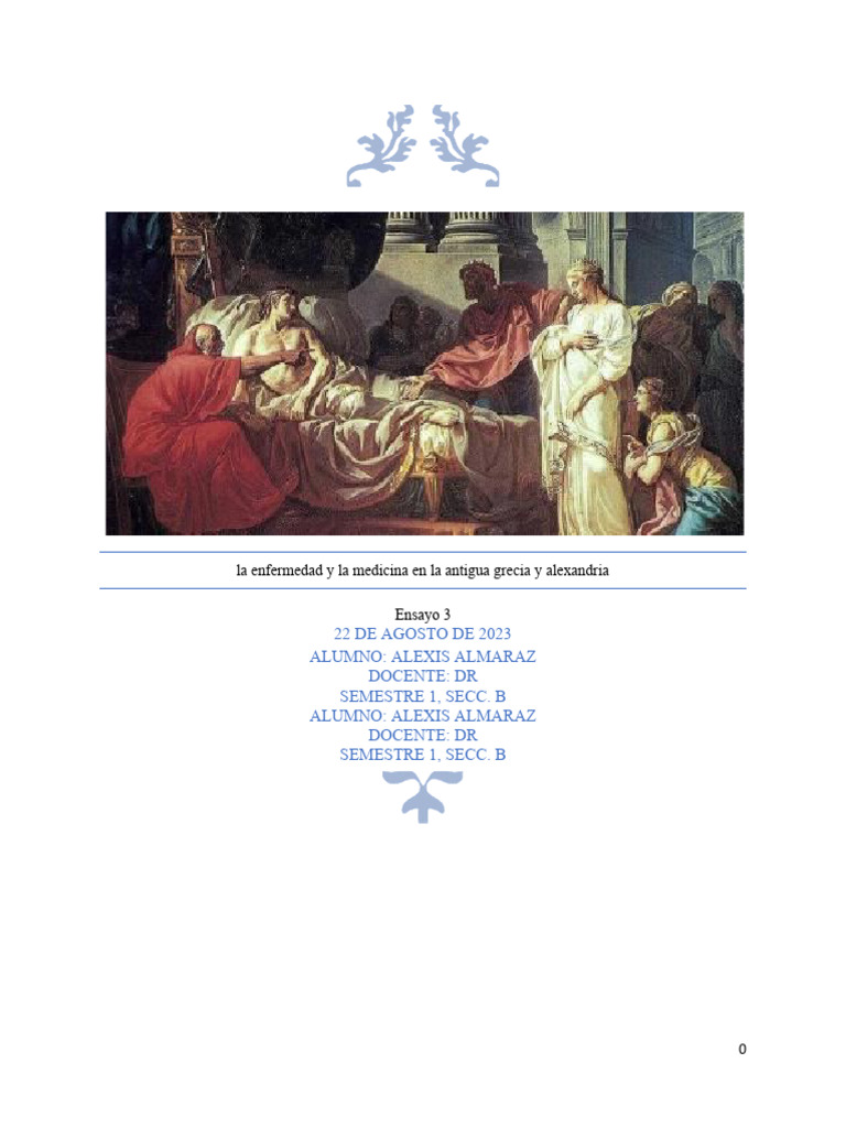 La Enfermedad y La Medicina en La Antigua Grecia | PDF | Antigua Grecia ...