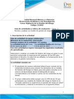 Guia de Actividades y Rúbrica de Evaluación - Unidad 2 - Tarea 3 - Revisar y Analizar Un Modelo de Gestión de Riesgos en Salud