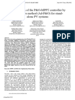 Optimization of The P&O-MPPT Controller by