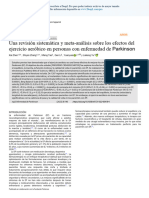 A Systematic Review and Meta-Analysis On Effects of Aerobic Exercise in People With Parkinson's Disease Es