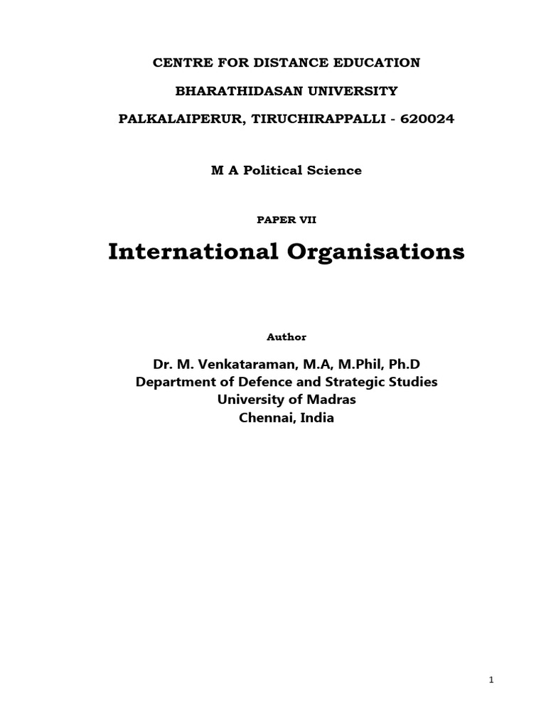 Understanding International Organizations | PDF | League Of Nations ...