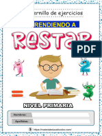 Fichas Aprendiendo A Restar