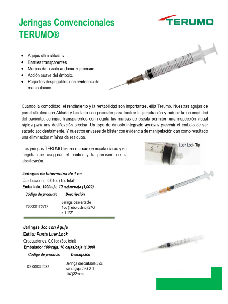 Catalogo de jeringas | PDF | Equipo