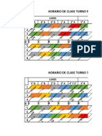 Horarios, Turno Mañana y Tarde Actualizado