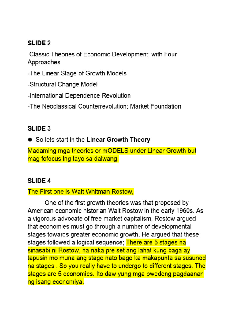 Economic Script PDF Economies Economics