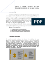 Plan de Acción y Mejora Continua de Los Procesos Del Área de Producción en El Club Social Valledupar