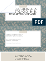 Metodologia de La Investigación en El Desarrollo Infantil