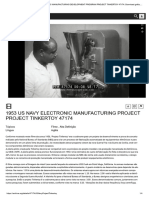 1953 Us Navy Electronic Manufacturing Development Program Project Tinkertoy 47174
