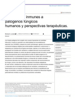 Respuestas Inmunes A Patógenos Fúngicos Humanos y Perspectivas Terapéuticas