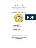 Makalah Hubungan Manusia Dengan Lingkungan Sosial