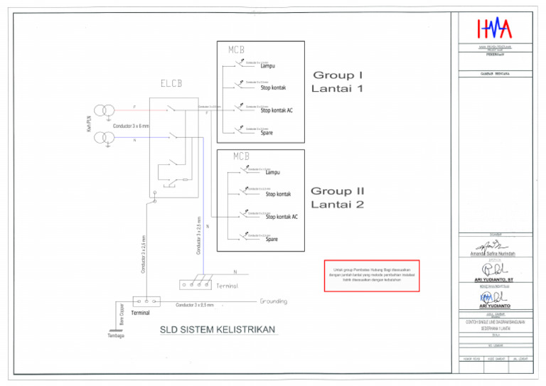 Single Line Diagram Model LEBIH | PDF