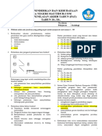 Soal PAT Kelas 12 Sosiologi