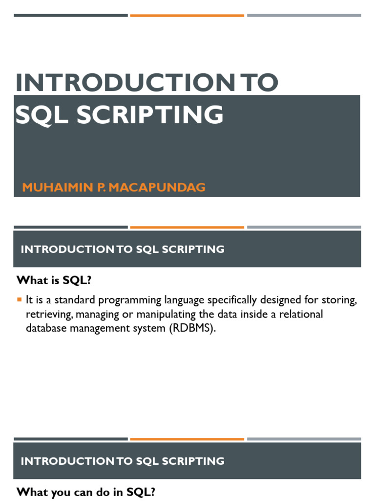 CH 7 | PDF | Sql | Relational Database