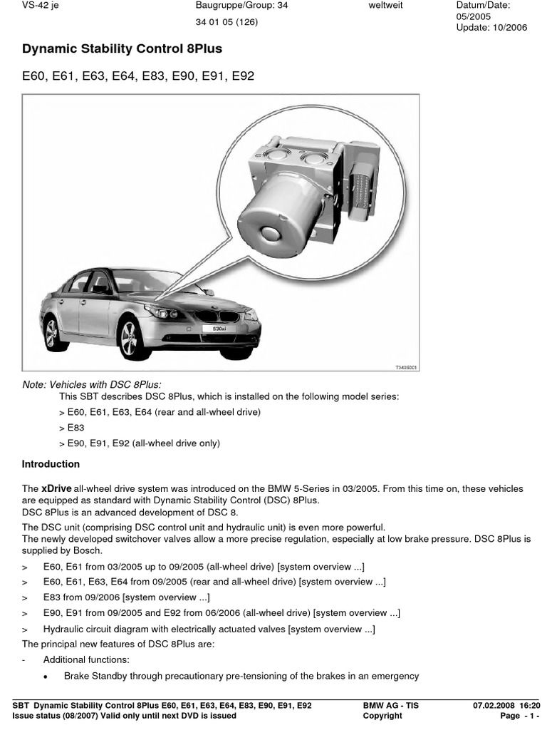 Dynamic Stability Control 8plus | PDF | Anti Lock Braking System | Brake