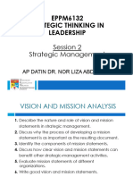 EPPM6132 2021 SESSION 2 Strategic Management