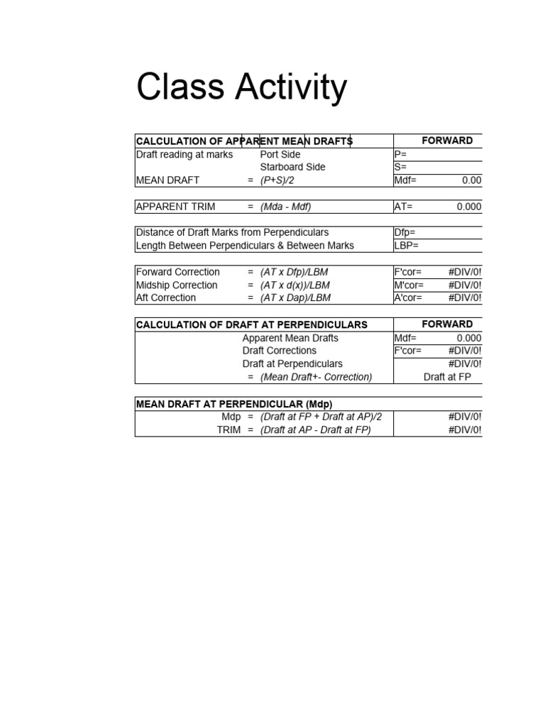 Formula Trim Correction PDF