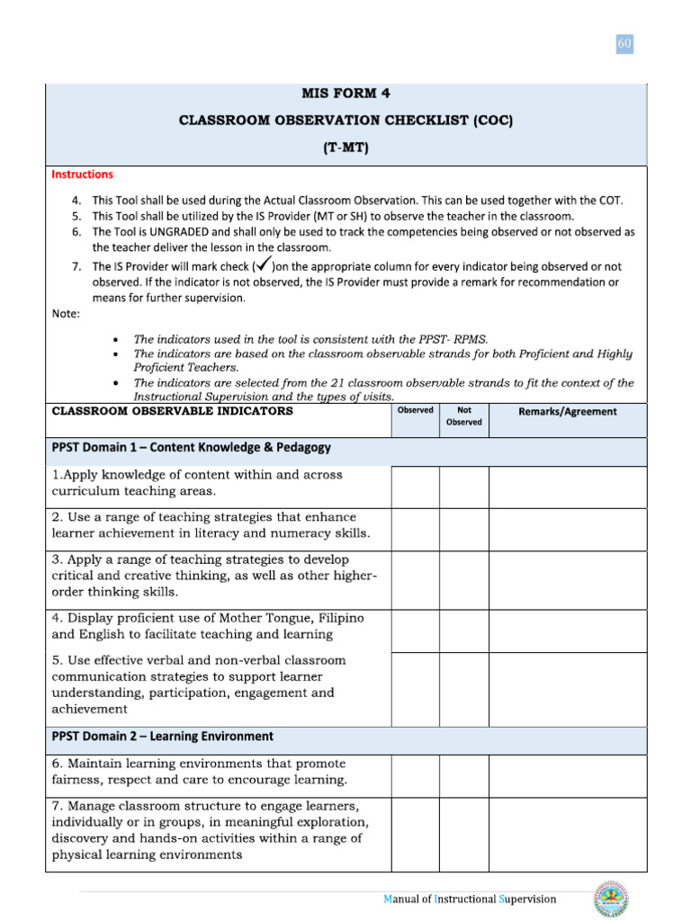 Mis Form 4 | PDF