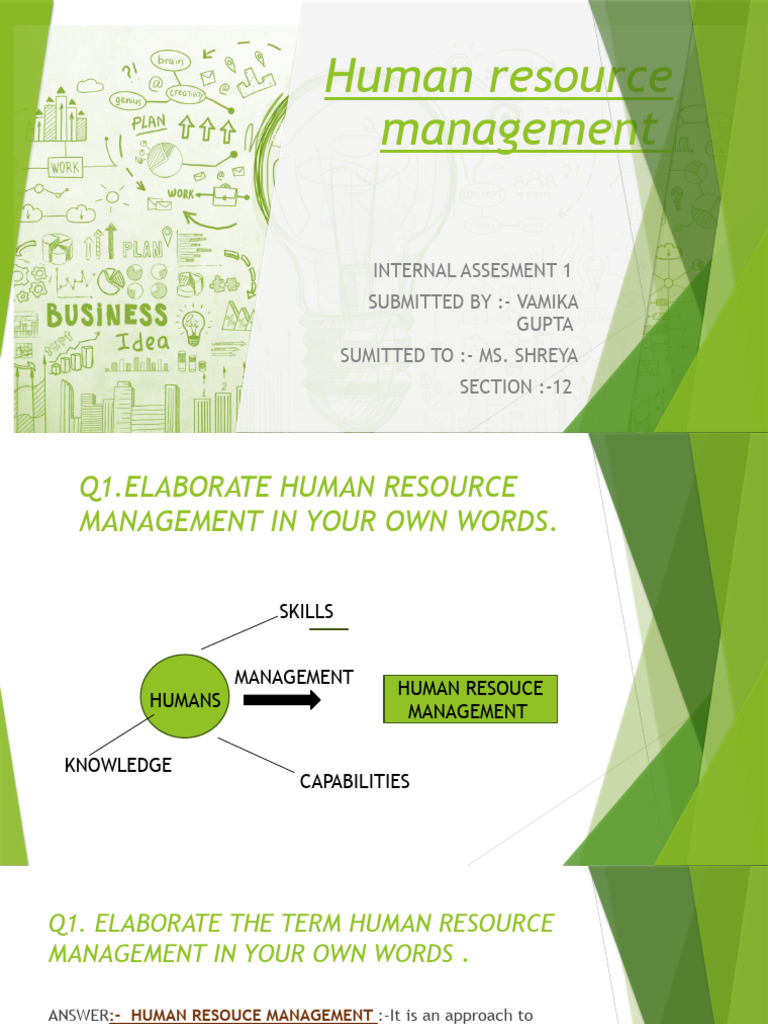 Understanding Human Resource Management | PDF | Human Resource ...