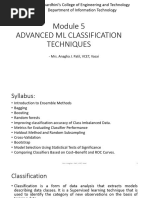 Module 5 Advanced Classification Techniques