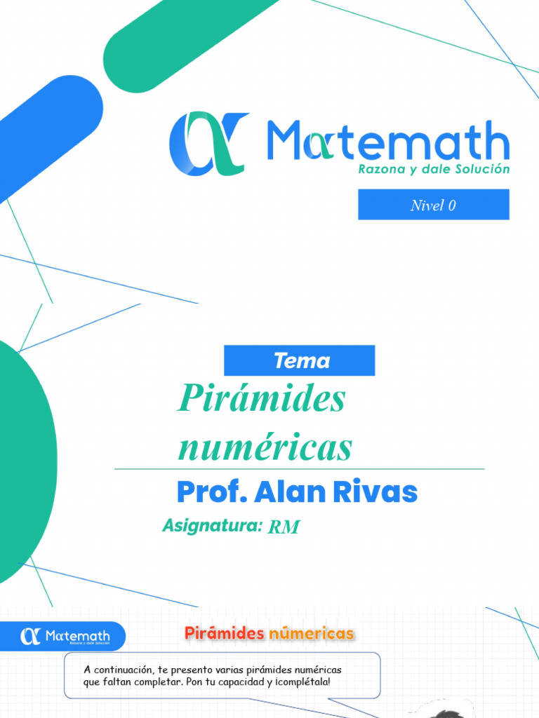 02.11.2023 - Pirámides Numéricas - RM - Nivel 0 - Alan Rivas | PDF