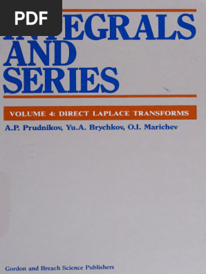 Integrals and Series | PDF | Laplace Transform | Combinatorics