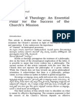 Contextual Theology An Essential Pillar For The Success of The Church's Mission