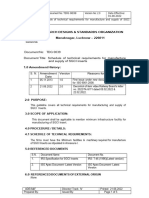 Schedule of Technical Requirements For Manufacture and Supply of SGCI Inserts