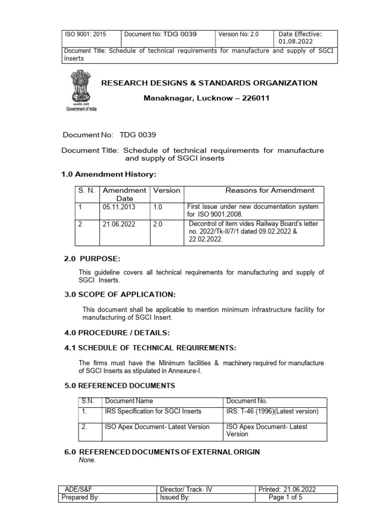 schedule-of-technical-requirements-for-manufacture-and-supply-of-sgci