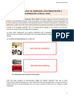 UD 2. El SADC, Servicio de Admisión y Documentación Clínica Apuntes PDF