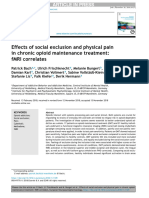 2019 - Effects of Social Exclusion and Physical Pain in Chronic Opioid Maintenance Treatment fMRI Correlates