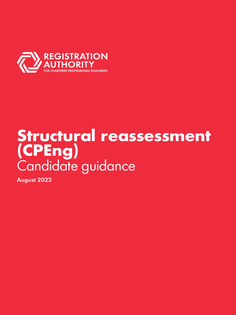 CPEng Structural Reassessment Guide | PDF | Professional Development ...