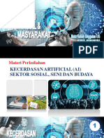 Kecerdasan Artifisial Dan Masyarakat Sektor Sosial Seni Dan Budaya