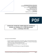 Note de Comptabilité Générale