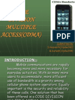 Code Division Multiple Access (Cdma) : Submitted by S.Gopinath (10pba242) R.Suresh (10pba244)