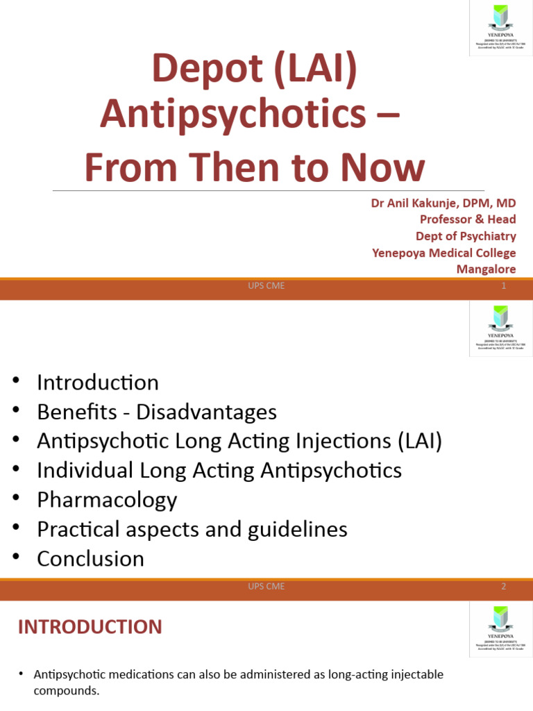 Antipsychotic Long-Acting Injections Guide | PDF