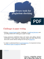 L6 Software Tools For Plagiarism Checking