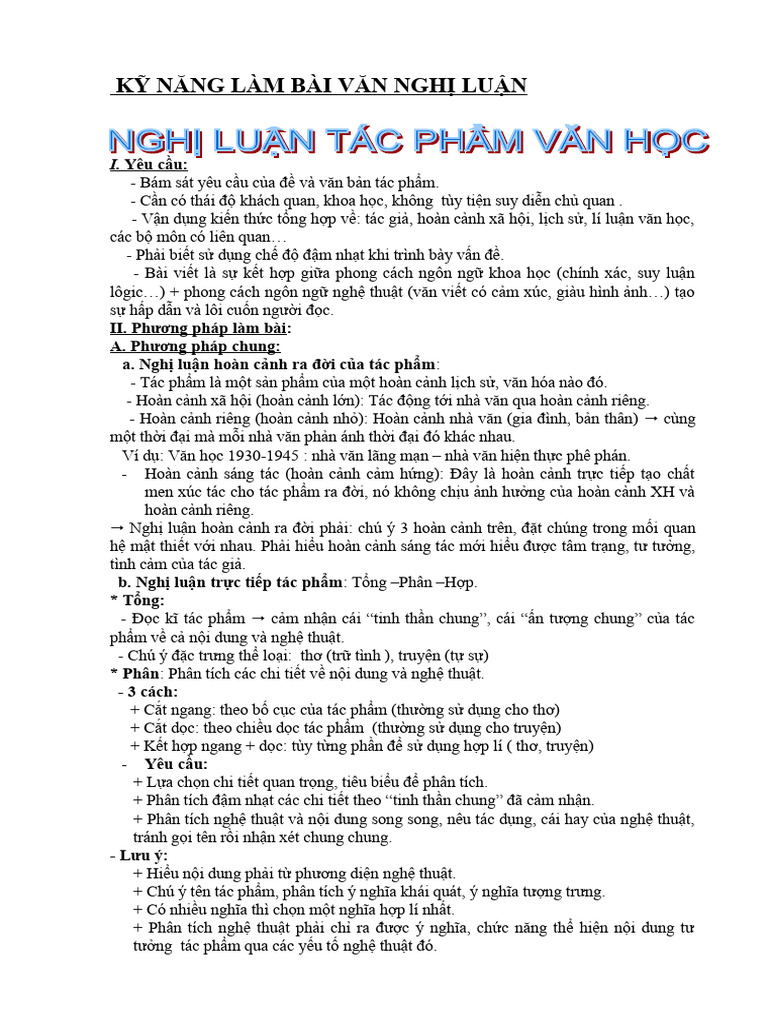 Ki ngang lam bai nghi luan van hoc pdf